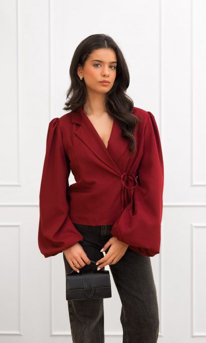 Belle blazer bordeaux