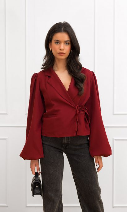 Belle blazer bordeaux