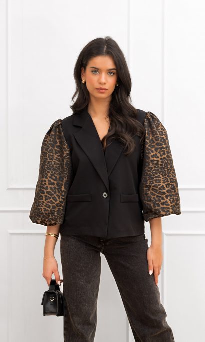 Serina blazer panter