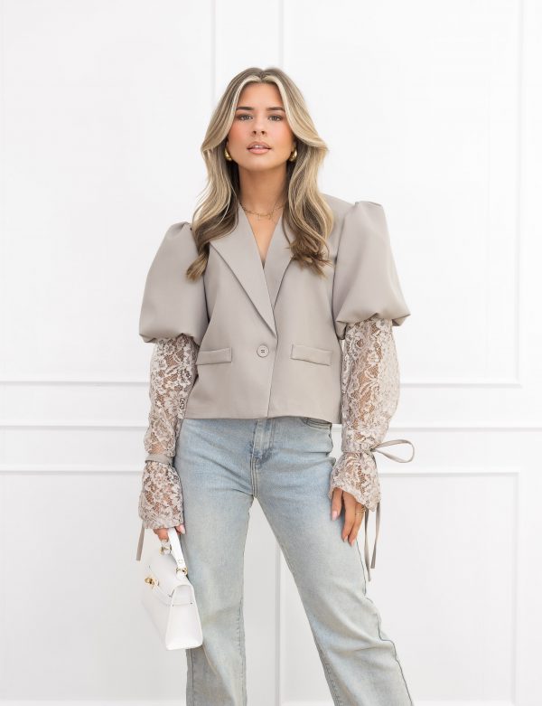 Quinn blazer taupe