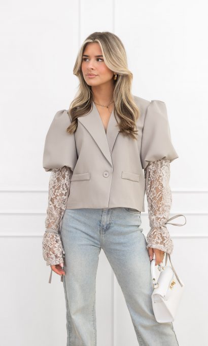 Quinn blazer taupe