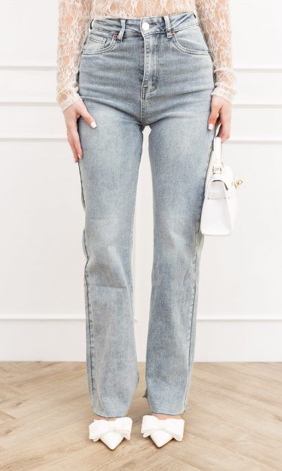 Esmay wide leg jeans blauw